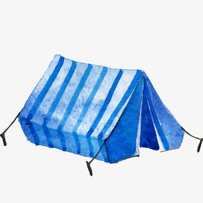 手绘帐篷 让户外栖息地成为行走的艺术品